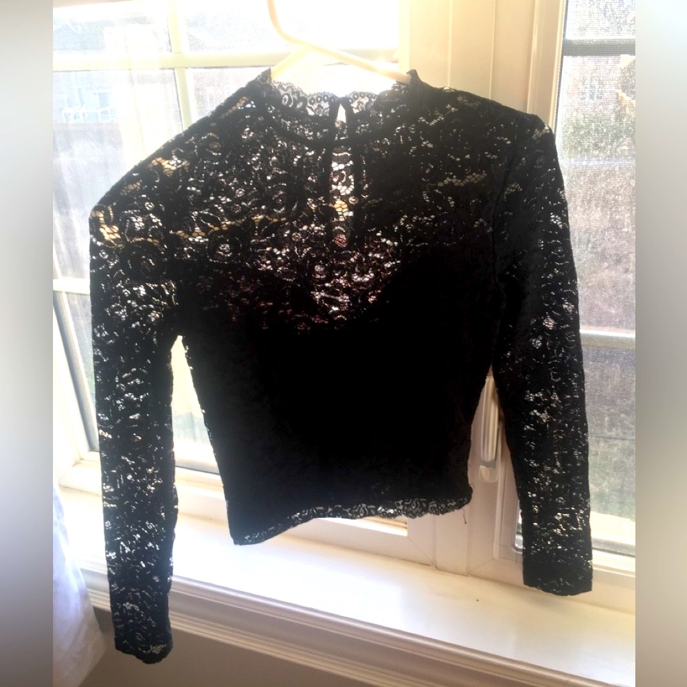 Bebe Lace Top - Size XS
